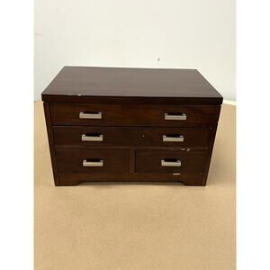 MCM Jewelry Box with 3 drawers and main‎ compartment with mirror